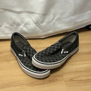 Vans slip on checkerboard shoes!